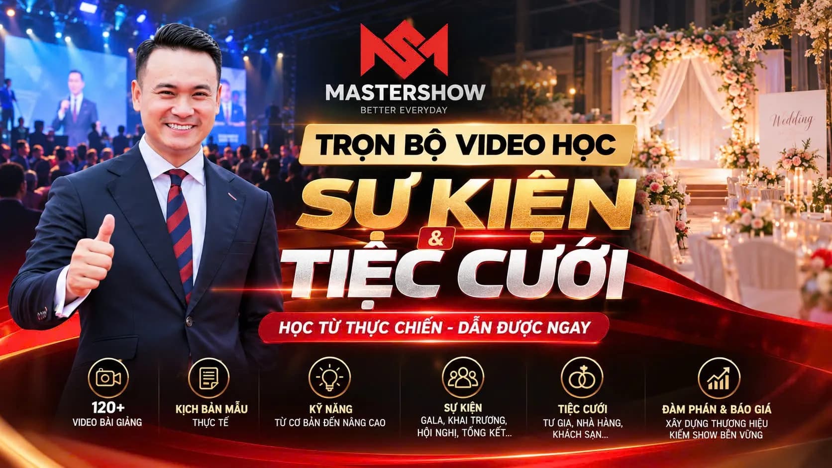 COMBO MC TOÀN DIỆN: Học trọn bộ kỹ năng dẫn cưới và sự kiện.